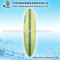 PU surfboard deep blue and light blue coloring