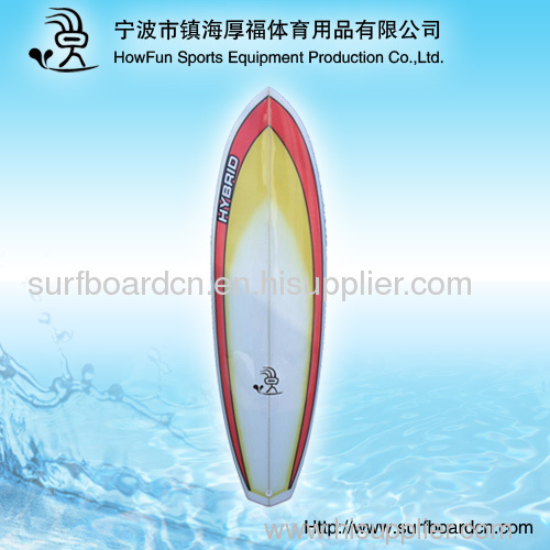 PU surfboard+logo+fiber+fin set up