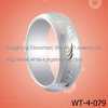 White Tungsten Carbid Ring