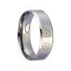 Footballs Laser Plain Tungsten Ring