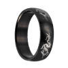 Chinese Dragon Laser Tungsten Ring Black Tungsten Ring