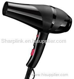 Salon hair dryer with AC motor