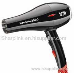 Salon hair dryer with AC motor