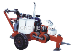 tension stringing vehicle for high voltage electric power line installation