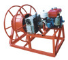 Self-loading reel winder for conductor replacement and overhead groundwires stringing