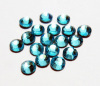 Korean Hot Fix Rhinestone Aquamarine SS10