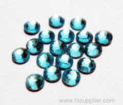 Korean Hot Fix Rhinestone Aquamarine SS10