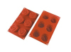 6 Cavities Silicone Cake Mold --Rose