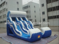 Double wavy airflow water slide