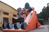 inflated water slides