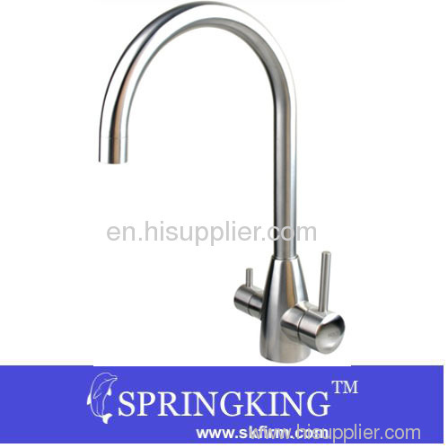 Stainless steel Hot Cold And Filtered Water Tri-flow Faucet