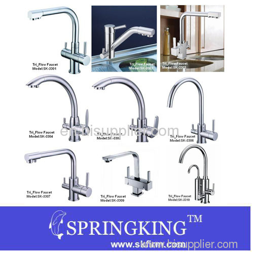 Hot Cold And Filtered Water Tri-flow Faucet