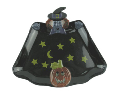 Novelty Plastic Tray -- Hallowmas /Witch