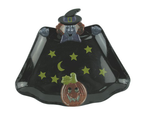 Novelty Plastic Tray -- Hallowmas /Witch