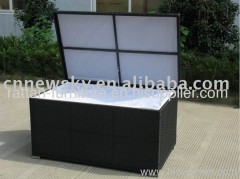 PE rattan outdoor KD cushion box