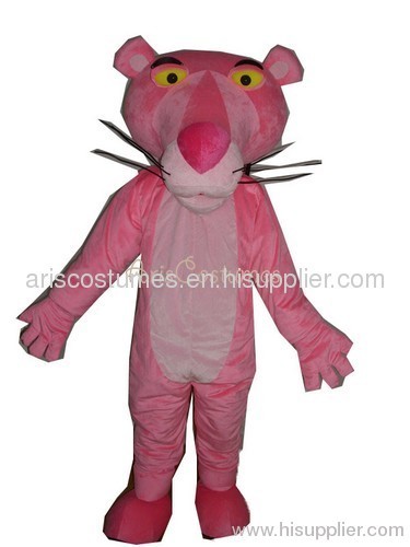 pink panther mascot, cartoon character costumes