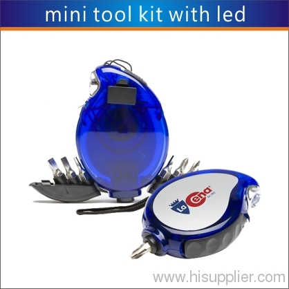 mini tool kit with led