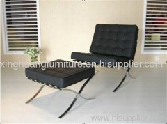 Barcelona chair with ottoman