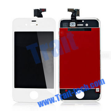 New LCD Touch Screen Glass Digitizer Assembly Replacement for Apple iPhone 4S(White)