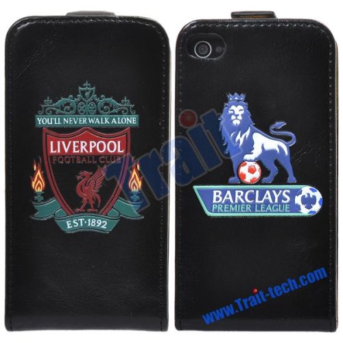 Liverpool Football Club Flip Leather Case for iPhone 4