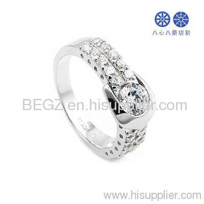Fashion Jewerly Zircon Rings With European Designs,Any size are available