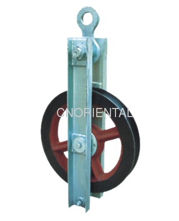 High speed re-directional turning pulley block
