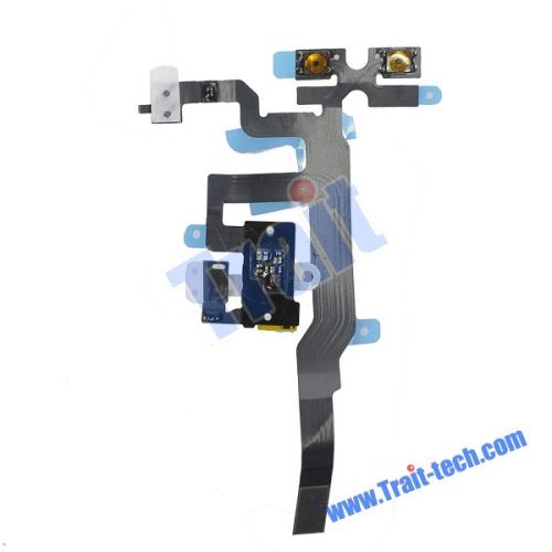 Headphone Audio Jack Flex Cable for iPhone 4S(Black)