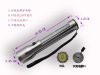 1W high power solar flashlight