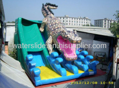 Crocodile big inflatable slides