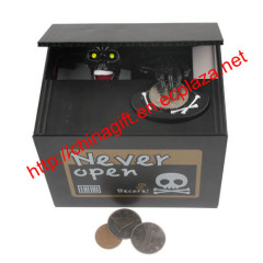 Never Open Ghost Bank Skull Style Coin Bank Money Saving Box