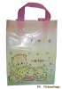 recyclable plastic apparel bag with loop handle