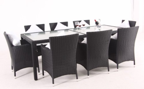 modern furniture PE rattan dinner set