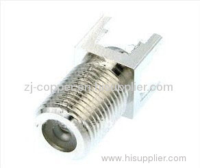 F connector for telecommunication