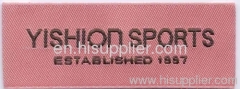 collar woven label;crocheting woven label;main label