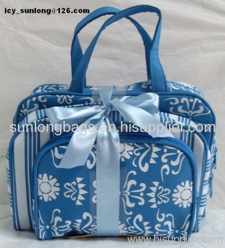 2011 hot sale stylish private label printed cosmetic bag