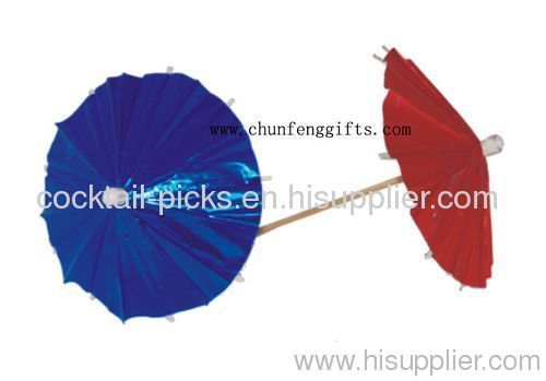 China foil parasol picks