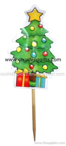 China Christmas tree flag picks