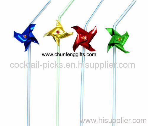 China windmill decorated straws