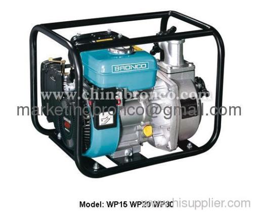 Forced air cooled portable gasoline water pumps