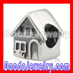 Sterling silver european house charms | wholesale european beads