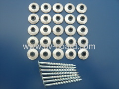 Roofing nails with washers