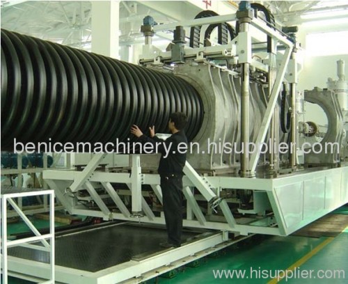 Double wall corrugated pipe extrusion machinery