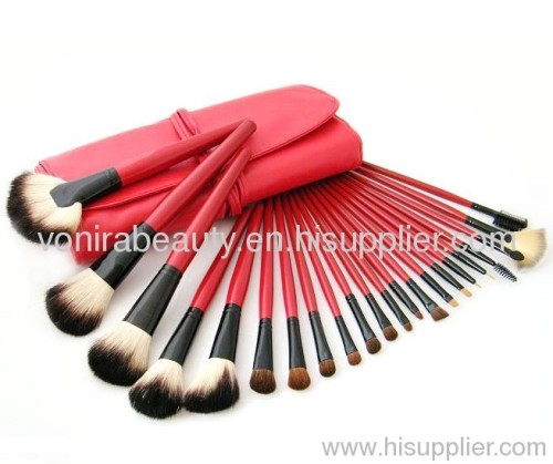 22 Piece Red Make up Mineral Brush