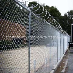 galvanized chain link fence