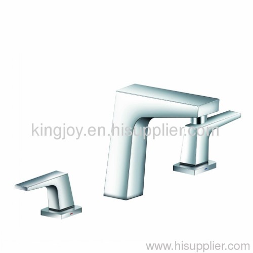 two-handle basin mixer deck mouned basin foucet