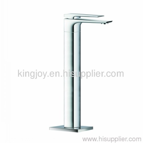 Single lever basin mixer floor mounted basin foucet