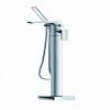 Single lever bath/shower mixer floor-mounted bath foucet