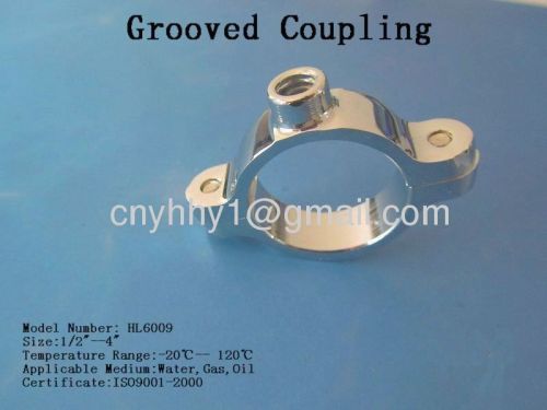 Brass grooved coupling