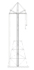 Steel swivel frame gin pole