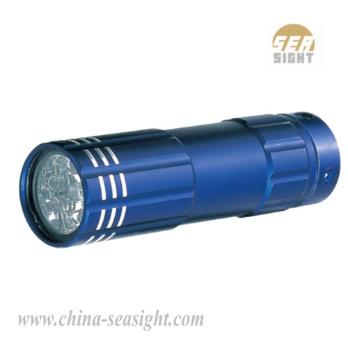 aluminum 9 LED flashlight